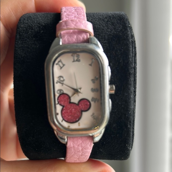 Disney Pink and Silver Mickey Mouse Watch - Picture 1 of 7